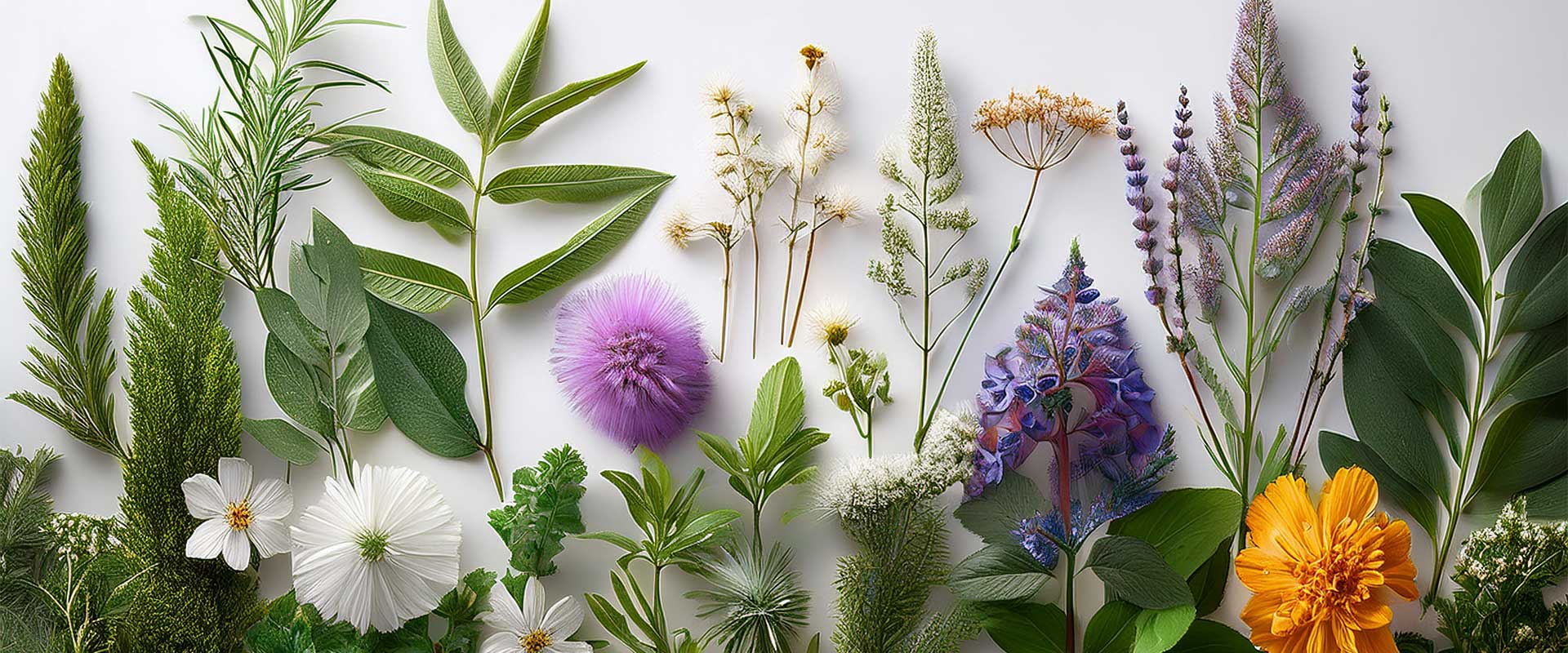 Distintas plantas medicinales y sus propiedades.